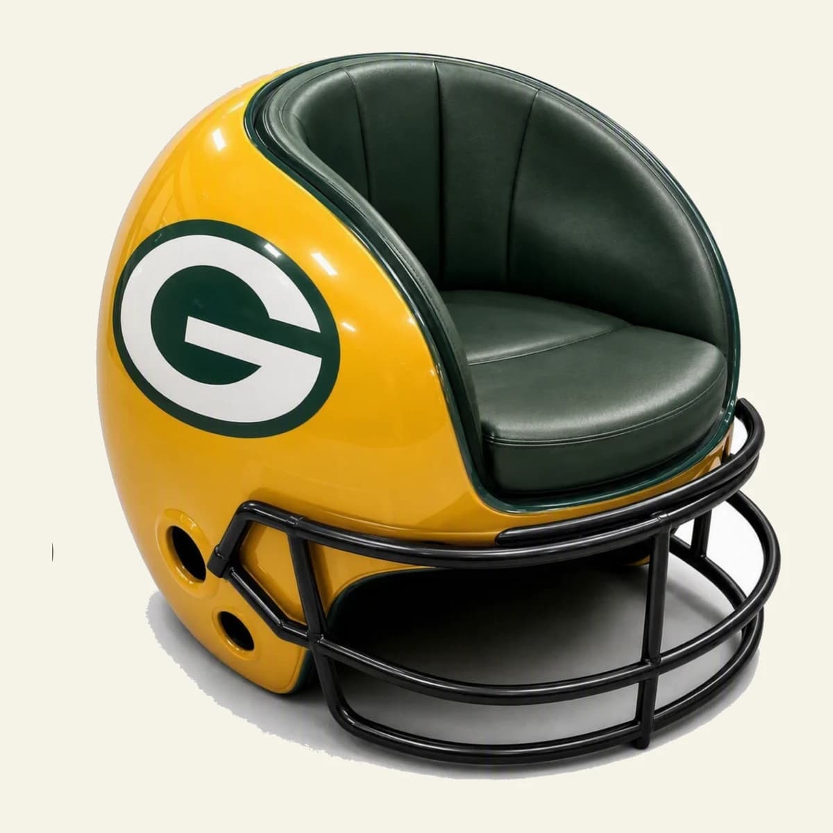 Green Bay Packers football helmet chair